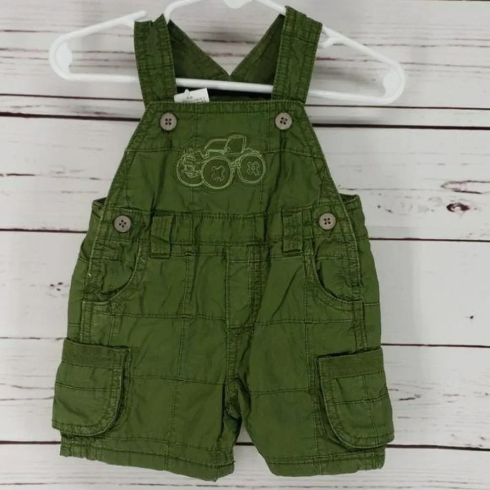 Childrens‎ place monster truck 0/3mth short overall